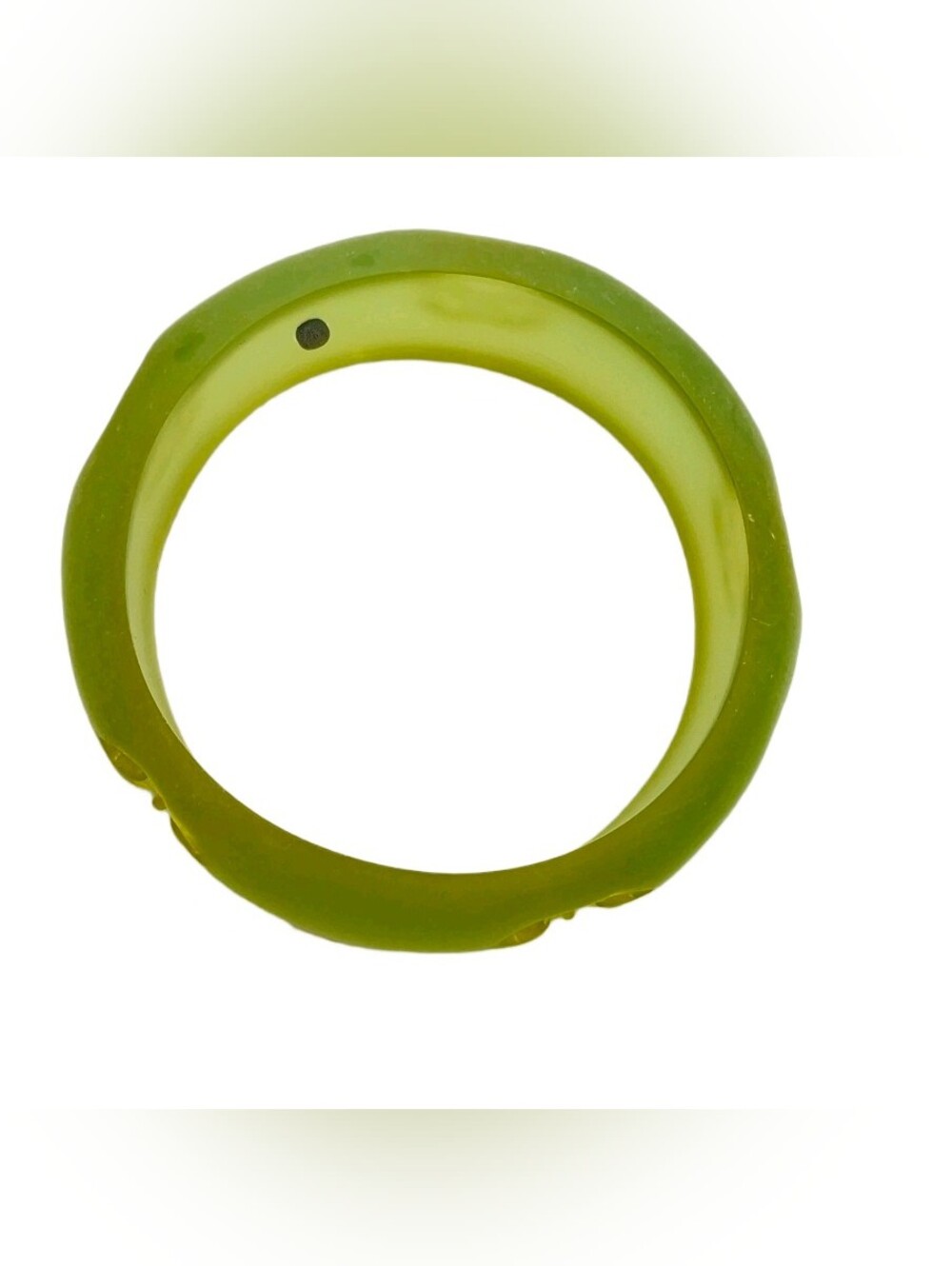 Chanel Coco Mark Resin Green Bangle - Picture 8 of 11